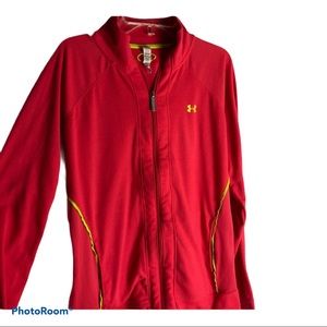 Under Armour running jacket Small pink semi fitted